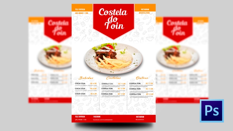 Crie um menu para restaurante no Photoshop
