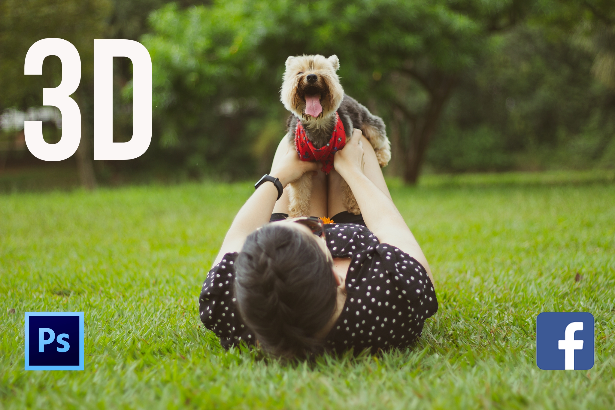 como criar foto 3d para facebook