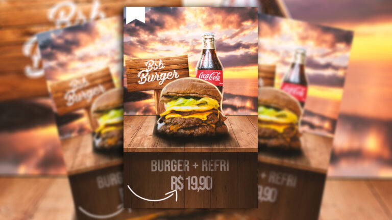 Como criar um anuncio para hamburgueria no Photoshop